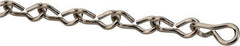 Made in USA - 0.062" Diam Steel Single Jack Chain - 10 Lb Load Limit, #16, Nickel Plated Finish - Best Tool & Supply