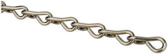 Made in USA - 0.105" Diam Steel Single Jack Chain - 29 Lb Load Limit, #12, Nickel Plated Finish - Best Tool & Supply