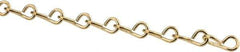 Made in USA - 0.047" Diam Steel Single Jack Chain - 5 Lb Load Limit, #18, Brass Plated Finish - Best Tool & Supply