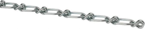 Campbell - 0.091" Diam Steel Single Loop Chain - 155 Lb Load Limit, #2, Zinc Plated Finish, 1.08" Inside Length - Best Tool & Supply