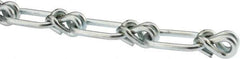 Campbell - 0.177" Diam Steel Single Loop Chain - 580 Lb Load Limit, #5/0, Zinc Plated Finish, 2.15" Inside Length - Best Tool & Supply