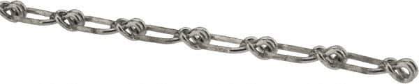 Campbell - 0.091" Diam Steel Single Loop Chain - 155 Lb Load Limit, #2, Hot Galvanized Finish, 1.08" Inside Length - Best Tool & Supply