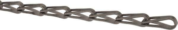 Made in USA - 0.035" Diam Steel Sash Chain - 75 Lb Load Limit, #8, Standard Finish - Best Tool & Supply