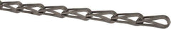 Made in USA - 0.035" Diam Steel Sash Chain - 75 Lb Load Limit, #8, Standard Finish - Best Tool & Supply