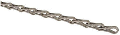 Made in USA - 0.042" Diam Steel Sash Chain - 95 Lb Load Limit, #25, Standard Finish - Best Tool & Supply