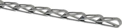 Made in USA - 0.028" Diam Steel Sash Chain - 80 Lb Load Limit, #30, Zinc Plated Finish - Best Tool & Supply