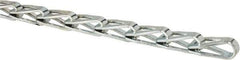 Made in USA - 0.042" Diam Steel Sash Chain - 140 Lb Load Limit, #40, Zinc Plated Finish - Best Tool & Supply