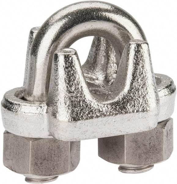 Campbell - 3/8" Wire Rope U-Bolt Clip - 316 Stainless Steel - Best Tool & Supply