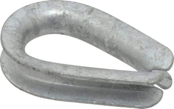 Campbell - 1/4" Wire Rope Thimble Clip - Steel, Heavy-Galvanized - Best Tool & Supply