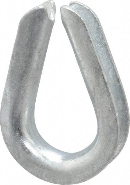 Campbell - 5/16" Wire Rope Thimble Clip - Steel, Heavy-Galvanized - Best Tool & Supply