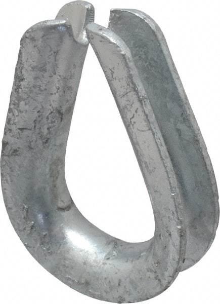 Campbell - 3/8" Wire Rope Thimble Clip - Steel, Heavy-Galvanized - Best Tool & Supply