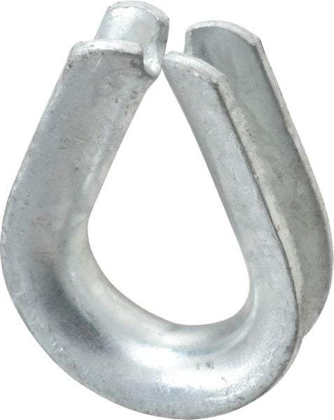 Campbell - 1/2" Wire Rope Thimble Clip - Steel, Heavy-Galvanized - Best Tool & Supply