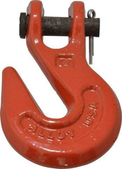 Campbell - 5/16 Inch Chain Diameter, Grade 70 Clevis Hook - 5,100 Lbs. Load Capacity, 15/32 Inch Inside Diameter, 7/16 Inch Pin Diameter, 3/8 Inch Hook Throat - Best Tool & Supply