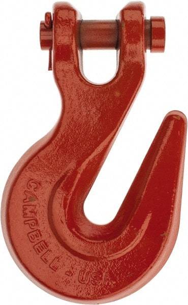 Campbell - 3/4 Inch Chain Diameter, Grade 70 Clevis Hook - 28,300 Lbs. Load Capacity, 15/16 Inch Inside Diameter, 15/16 Inch Pin Diameter, 13/16 Inch Hook Throat - Best Tool & Supply