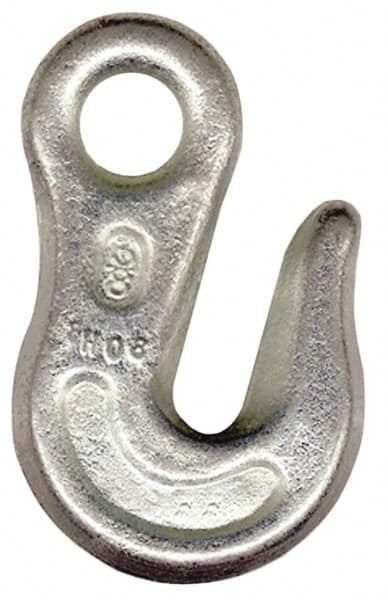 CM - 2,600 Lb Capacity, Chain Grade 43, Carbon Steel Eye Hook - Best Tool & Supply