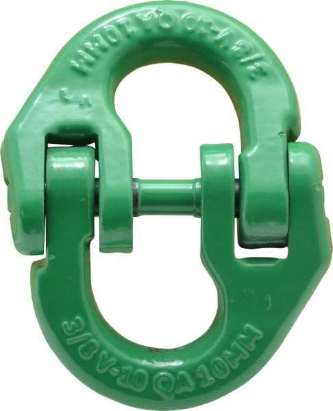 Campbell - Carbon Steel Removable Coupling Link - 3/8" Diameter, 8,800 Lb Load Limit - Best Tool & Supply