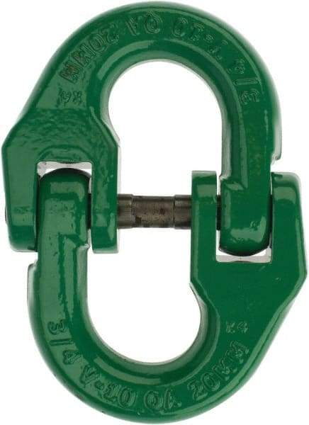 Campbell - Carbon Steel Removable Coupling Link - 3/4" Diameter, 35,300 Lb Load Limit - Best Tool & Supply