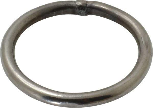 Campbell - 1/4 Inch Wire Size Welding Ring - 2 Inch Inside Diameter, 350 Lbs. Load Limit, Bright Finish - Best Tool & Supply