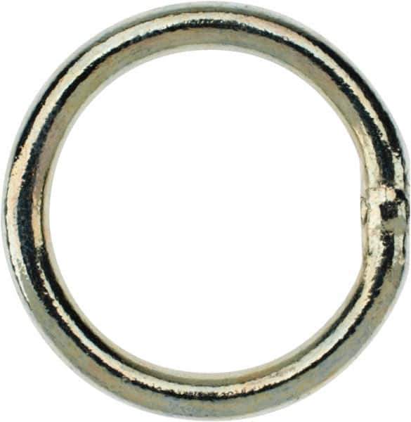 Campbell - 1/4 Inch Wire Size Welding Ring - 1-1/2 Inch Inside Diameter, 450 Lbs. Load Limit, Zinc Plated Finish - Best Tool & Supply