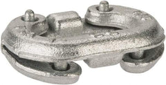 Campbell - Galvanized Carbon Steel Connecting Link - 1/4" Diameter, 1,400 Lb Load Limit - Best Tool & Supply