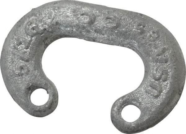 Campbell - Galvanized Carbon Steel Connecting Link - 5/16" Diameter, 2,000 Lb Load Limit - Best Tool & Supply