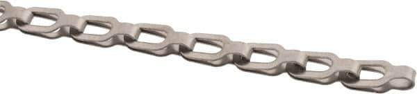 Made in USA - 0.018" Diam Stainless Steel Plumber's Safety Chain - 50 Lb Load Limit, 27 Links per Foot, #2/0, Standard Finish - Best Tool & Supply