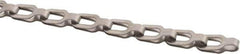 Made in USA - 0.018" Diam Stainless Steel Plumber's Safety Chain - 50 Lb Load Limit, 27 Links per Foot, #2/0, Standard Finish - Best Tool & Supply