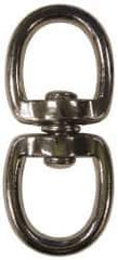 Value Collection - 3-3/8" Long Oval Deluxe Swivel Eye Bolt Snap - Zinc Alloy with 5/16" Snap Opening - Best Tool & Supply