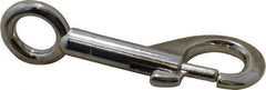 Value Collection - 3-5/16" Long Oval Fixed Eye Bolt Snap - Zinc Alloy with 3/8" Snap Opening - Best Tool & Supply