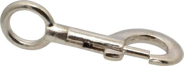 Value Collection - 3-3/8" Long Oval Fixed Eye Bolt Snap - Zinc Alloy with 5/16" Snap Opening - Best Tool & Supply