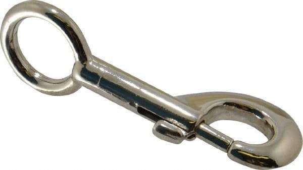 Value Collection - 3-1/2" Long Oval Fixed Eye Bolt Snap - Zinc Alloy with 5/16" Snap Opening - Best Tool & Supply