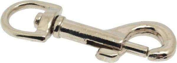 Value Collection - 2-1/4" Long Oval Swivel Eye Bolt Snap - Zinc Alloy with 1/4" Snap Opening - Best Tool & Supply