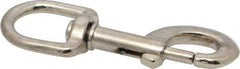 Value Collection - 3-9/16" Long Oval Swivel Eye Bolt Snap - Zinc Alloy with 5/16" Snap Opening - Best Tool & Supply