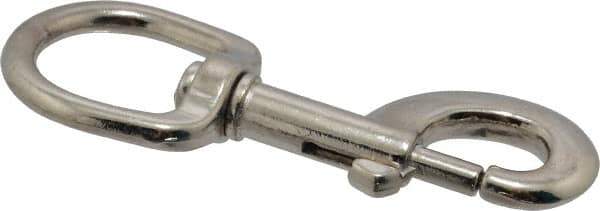 Value Collection - 3-11/16" Long Oval Swivel Eye Bolt Snap - Zinc Alloy with 5/16" Snap Opening - Best Tool & Supply