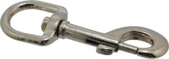 Value Collection - 4" Long Oval Swivel Eye Bolt Snap - Zinc Alloy with 7/16" Snap Opening - Best Tool & Supply