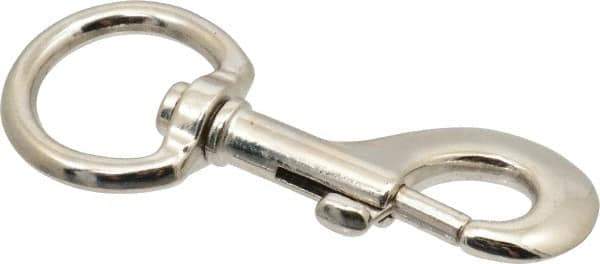 Value Collection - 4-5/16" Long Oval Swivel Eye Bolt Snap - Zinc Alloy with 1/2" Snap Opening - Best Tool & Supply