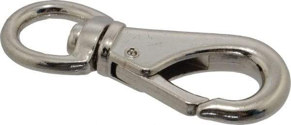 Value Collection - 3-1/4" Long Swivel Eye Boat Snap - Zinc Alloy with 1/2" Snap Opening - Best Tool & Supply