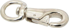 Value Collection - 3-3/4" Long Swivel Eye Bull Snap - Malleable Iron with 9/16" Snap Opening - Best Tool & Supply