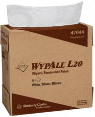 WypAll - L20 Dry General Purpose Wipes - Pop-Up, 16-3/4" x 9" Sheet Size, White - Best Tool & Supply