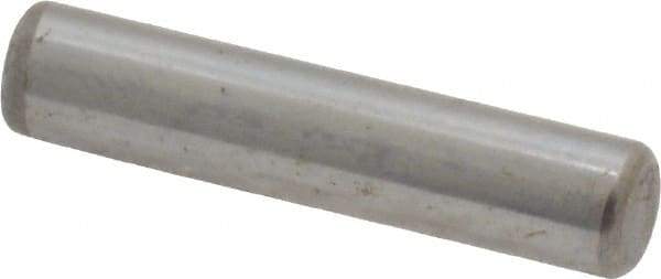 Unbrako - 3/16" Diam x 7/8" Pin Length Grade 8 Alloy Steel Oversized Dowel Pin - C 60 (Surface) & C 50-58 Hardness, 4,140 Lb Breaking Strength, 1 Beveled & 1 Rounded End - Best Tool & Supply