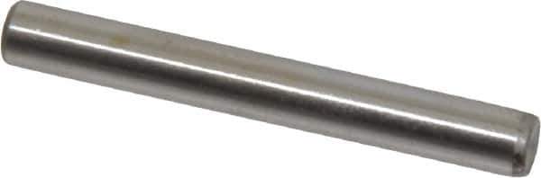 Unbrako - 3/16" Diam x 1-1/2" Pin Length Grade 8 Alloy Steel Oversized Dowel Pin - C 60 (Surface) & C 50-58 Hardness, 4,140 Lb Breaking Strength, 1 Beveled & 1 Rounded End - Best Tool & Supply