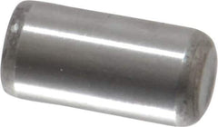 Unbrako - 1/4" Diam x 1/2" Pin Length Grade 8 Alloy Steel Oversized Dowel Pin - C 60 (Surface) & C 50-58 Hardness, 7,370 Lb Breaking Strength, 1 Beveled & 1 Rounded End - Best Tool & Supply