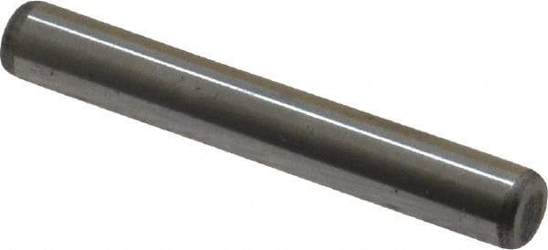 Unbrako - 1/4" Diam x 1-3/4" Pin Length Grade 8 Alloy Steel Oversized Dowel Pin - C 60 (Surface) & C 50-58 Hardness, 7,370 Lb Breaking Strength, 1 Beveled & 1 Rounded End - Best Tool & Supply