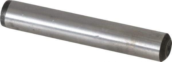 Unbrako - 3/8" Diam x 2-1/4" Pin Length Grade 8 Alloy Steel Oversized Dowel Pin - C 60 (Surface) & C 50-58 Hardness, 16,580 Lb Breaking Strength, 1 Beveled & 1 Rounded End - Best Tool & Supply