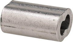 Value Collection - 1/16" Oval Compression Sleeve - Aluminum - Best Tool & Supply