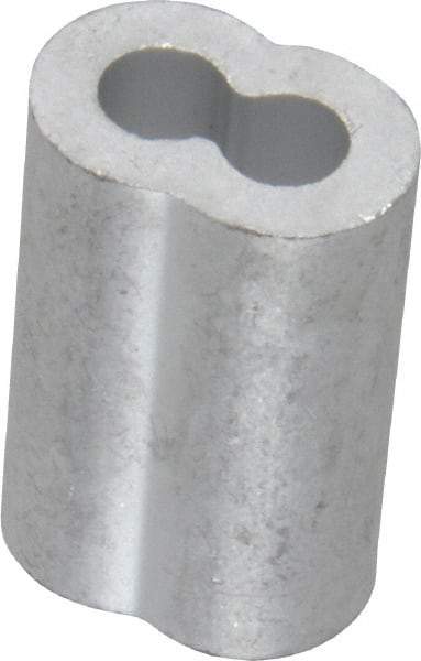 Value Collection - 3/16" Oval Compression Sleeve - Aluminum - Best Tool & Supply