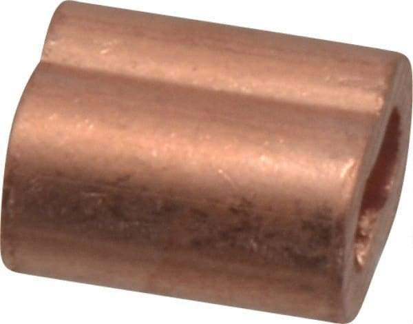 Value Collection - 1/8" Oval Compression Sleeve - Copper - Best Tool & Supply