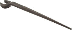 Proto - 1-1/2" Standard Spud Handle Open End Wrench - 19-1/2" OAL, Single End, Black Finish - Best Tool & Supply