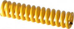 Associated Spring Raymond - 12.5mm Hole Diam, 6.3mm Rod Diam, 2" Free Length, Yellow Die Spring - Best Tool & Supply