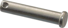 Bee Leitzke - 3/8" Pin Diam, 1-7/8" OAL, Standard Clevis Pin - 5/32" Hole, 1-41/64" Usable Length, Uncoated Stainless Steel - Best Tool & Supply